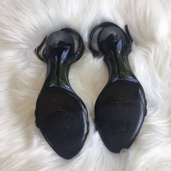 Ralph Lauren:Black High heel Sandals Size 8B. - Picture 5 of 8